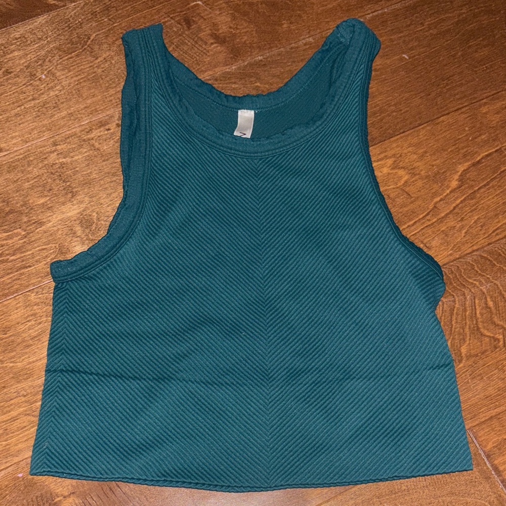 Nikibiki Teal Ribbed Tank Top